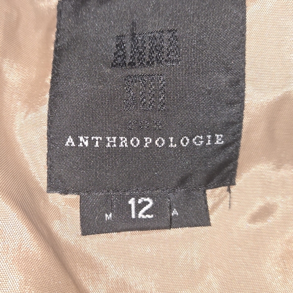 Anne Suit Anthropologie Black Patterned Long Sleeve Dress - Picture 2 of 7